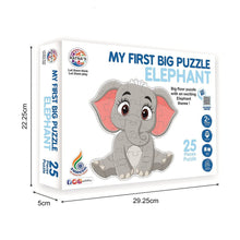 Load image into Gallery viewer, Elephant Jigsaw Puzzle - 25 Pieces
