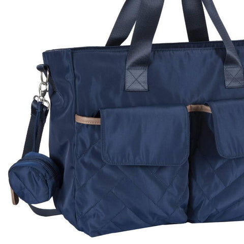 Navy Quilted Diaper Bag