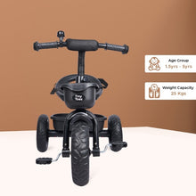 Load image into Gallery viewer, Red T10 Ace Tricycle For Kids With Front &amp; Back Basket, Seat Belt
