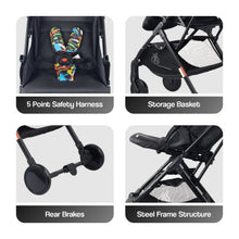 Load image into Gallery viewer, One Hand Fold Colorful Pocket Stroller Lite
