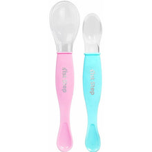 Load image into Gallery viewer, Pink And Blue Soft Tip Feeding Spoon Set

