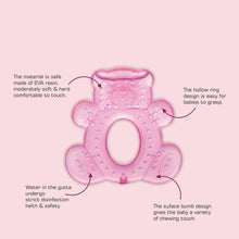Load image into Gallery viewer, Pink Teddy Water Filled Teether With Carry Case
