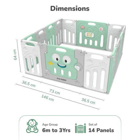 Green Joyland 14 Panel Playard