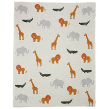 Load image into Gallery viewer, Wild Safari Natural &amp; Cotton Knitted Throw Ac Blanket
