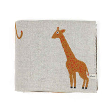 Load image into Gallery viewer, Wild Safari Natural &amp; Cotton Knitted Throw Ac Blanket
