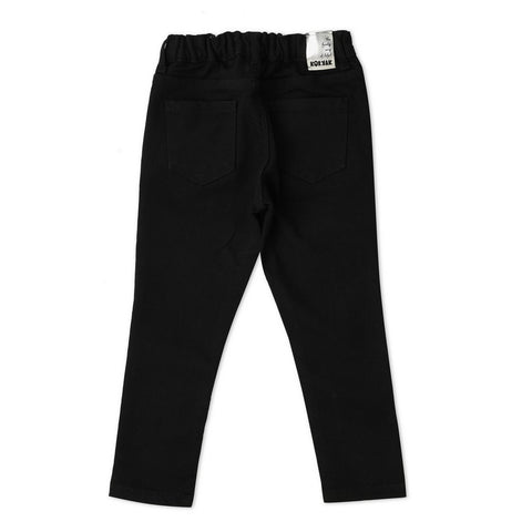 Black Straight Fit Denim Jeans