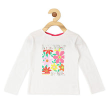 Load image into Gallery viewer, White Floral Printed Full Sleeves Top
