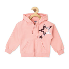 Load image into Gallery viewer, Pink Sequins Embellished Hooded Jacket
