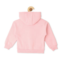 Load image into Gallery viewer, Pink Typographic Hooded Zip-Up Hoodies
