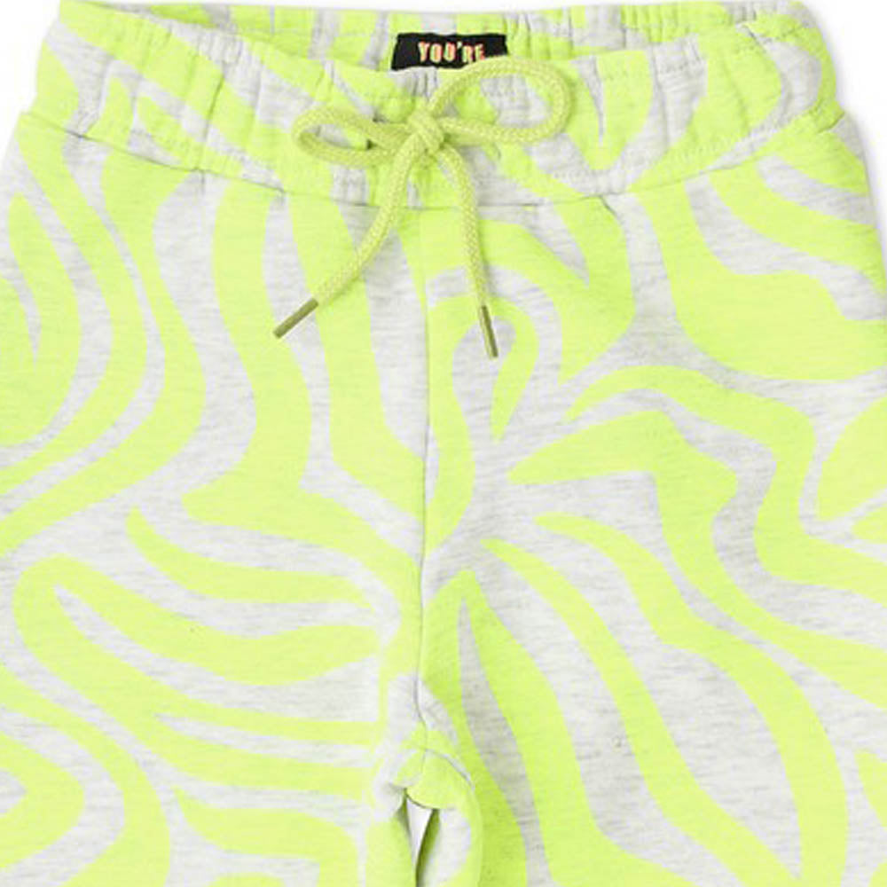 Green Abstract Printed Trousers