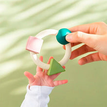 Load image into Gallery viewer, Shapes Teething Ring Soft Colors Baby
