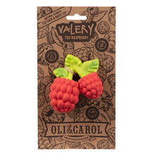 Load image into Gallery viewer, Valery The Raspberry Natural Rubber Teether
