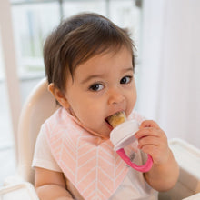 Load image into Gallery viewer, Pink Fresh Firsts Silicone Feeder
