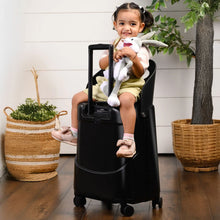 Load image into Gallery viewer, Miamily Midnight Black Ride-On Trolley Carry-On Luggage- 18 Inches
