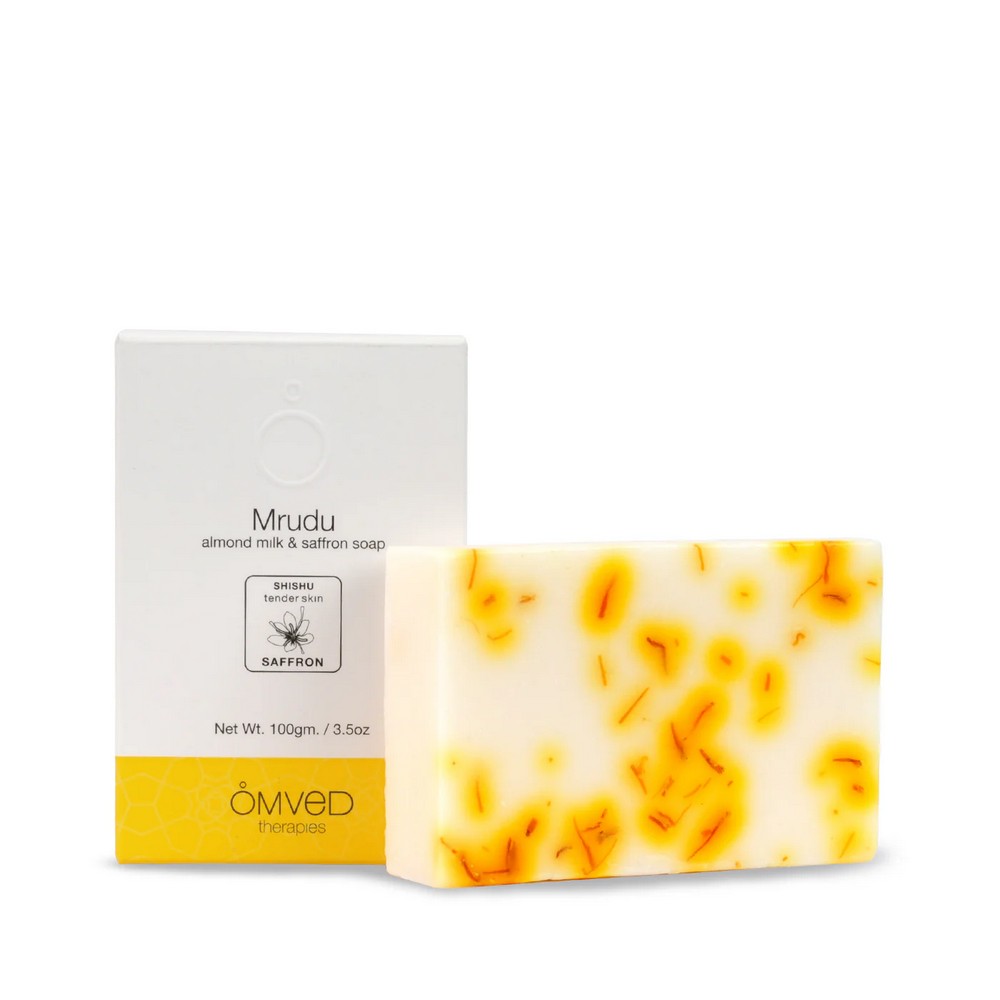 Mrudu Almond Milk & Saffron Baby Soap- 100gm