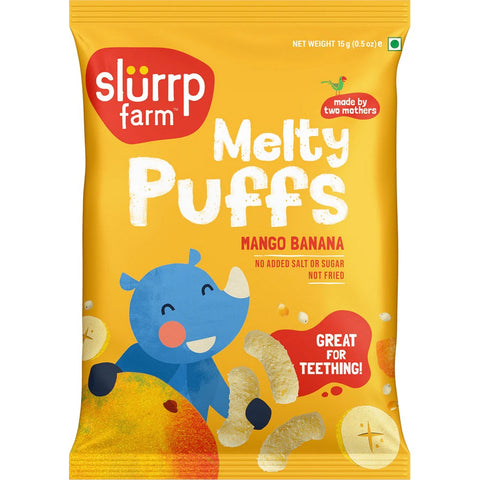 Mango & Banana Flavor Teething Millet Puffs - 15gm