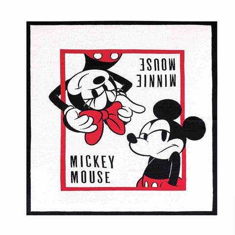 Mickey & Minnie Disney Cotton Knitted Throw Blanket