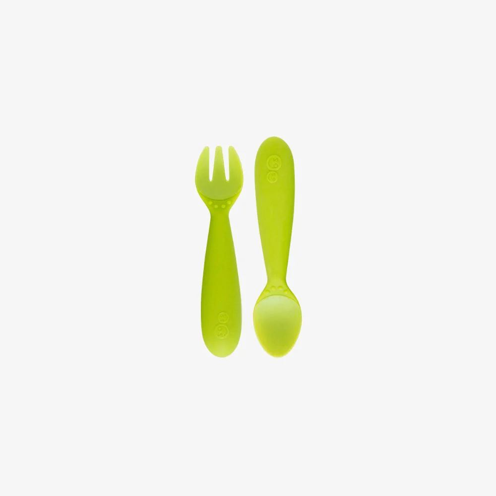 Green Fork & Spoon Set