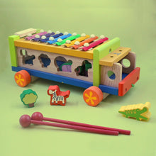 Load image into Gallery viewer, Musical Animal Wooden Toy Truck
