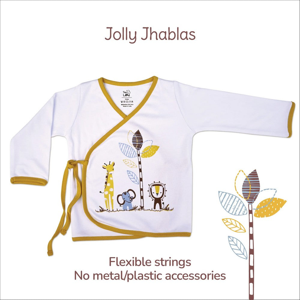 Harmony Gift Set With Jhabla, Legging, Onesie, Cap, Booties, Mitten, Bib & Blanket