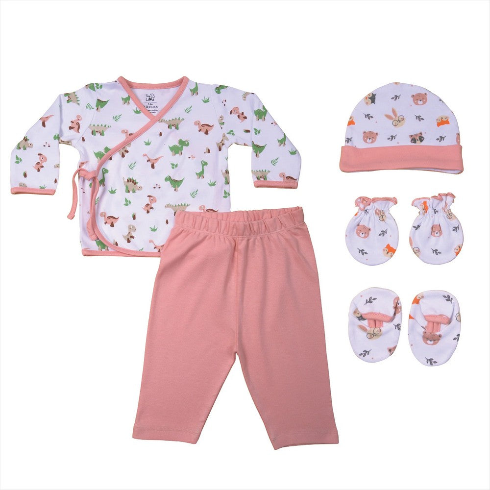 Dino Theme Jabla With Legging, Cap, Booties & Mitten