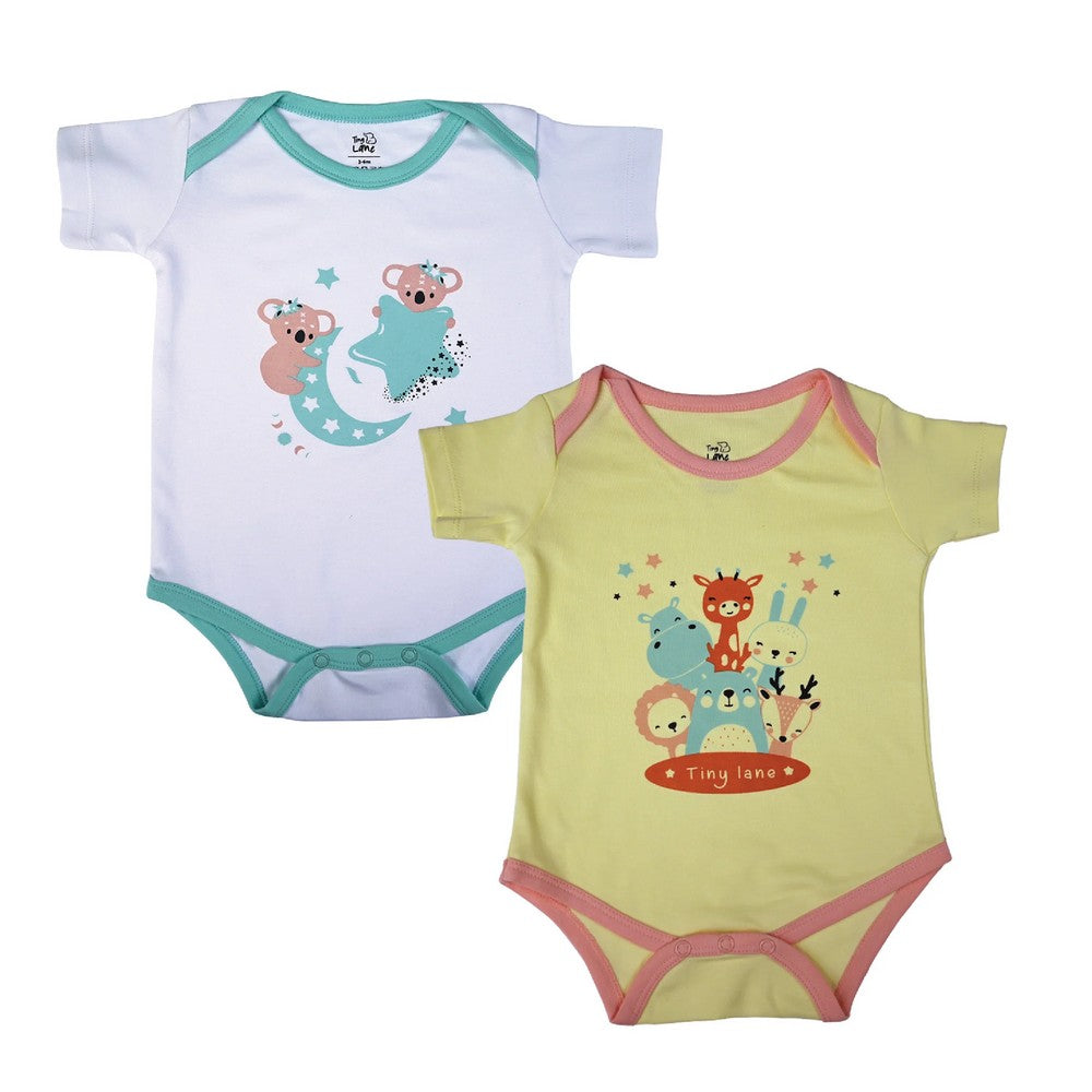 Krescent Koala & Jolly Ride Onesies (Pack Of 2)