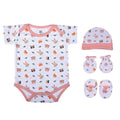 Honey Bunny Theme Onesie With Cap, Booties & Mitten