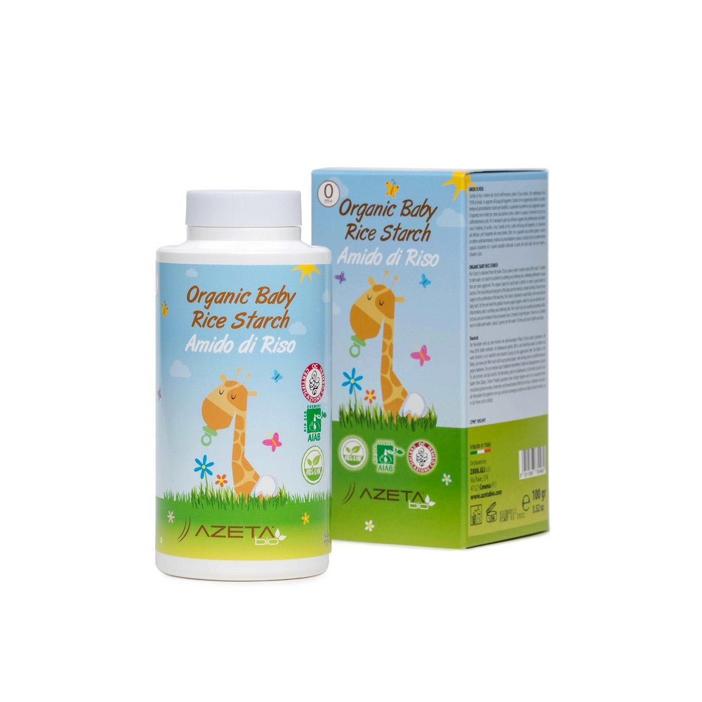 Organic Baby Rice Starch Diaper Rash Powder 100ml Greenbell
