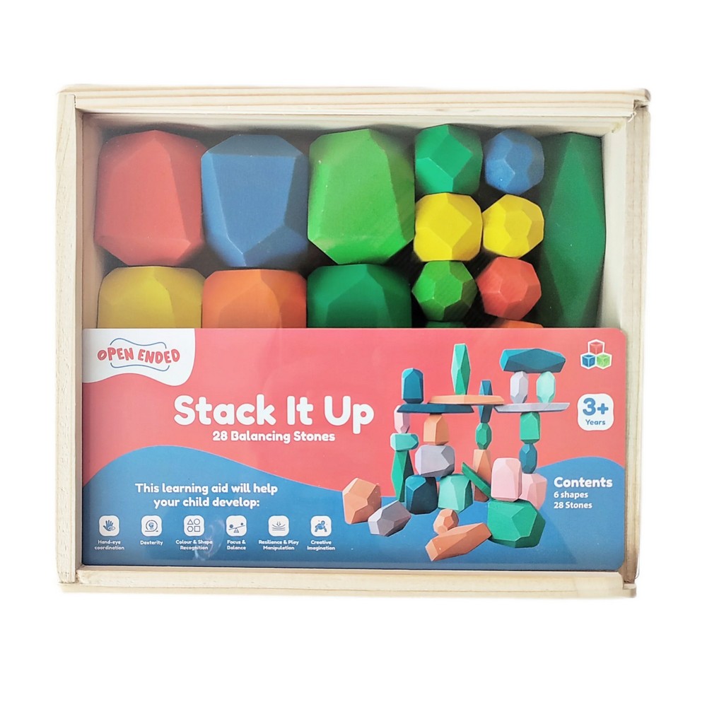 Open Ended Stack It Up Balancing Stones- 28 Piece