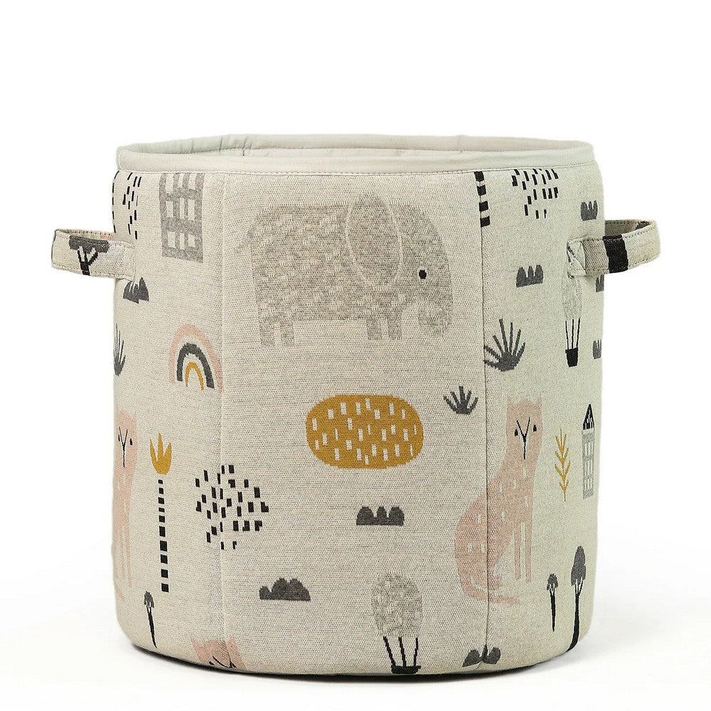 Woodland Cotton Knitted Large Kids Baskets