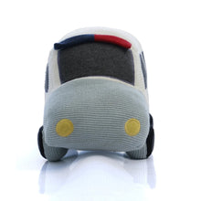 Load image into Gallery viewer, Police Car 100% Cotton Knitted Stuffed Soft Toy
