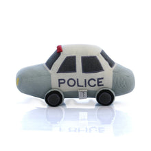 Load image into Gallery viewer, Police Car 100% Cotton Knitted Stuffed Soft Toy
