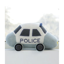 Load image into Gallery viewer, Police Car 100% Cotton Knitted Stuffed Soft Toy
