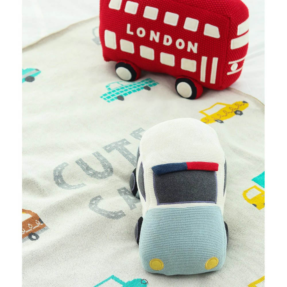 Vehicle Theme Cotton Knitted Ac Blanket