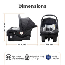 Load image into Gallery viewer, Black Picaboo Grand 4 In 1 Multipurpose Baby Carry Cot
