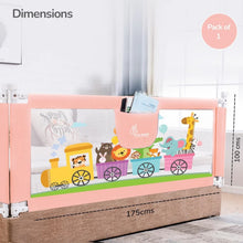 Load image into Gallery viewer, Pink Bed Rail For Baby Easy Install, Anti-Fall Safeguard For Toddler Safety
