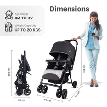 Load image into Gallery viewer, Black Poppins Joy Cute Stroller
