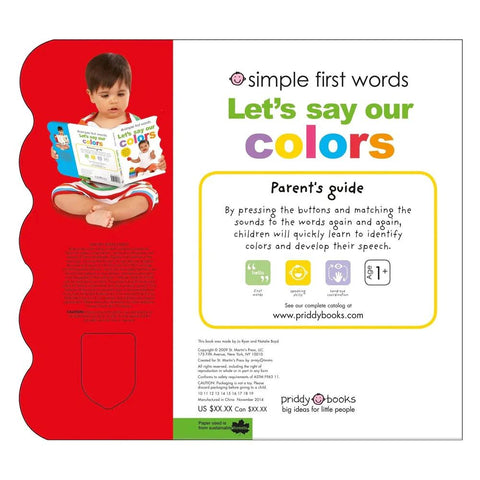 Let`s Say Our Colors Sound Book