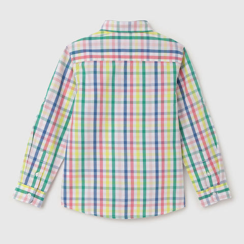 Multi Color Plaid Checked Cotton Shirt