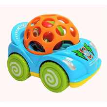 Load image into Gallery viewer, Blue Racing Car Shaped Rattle
