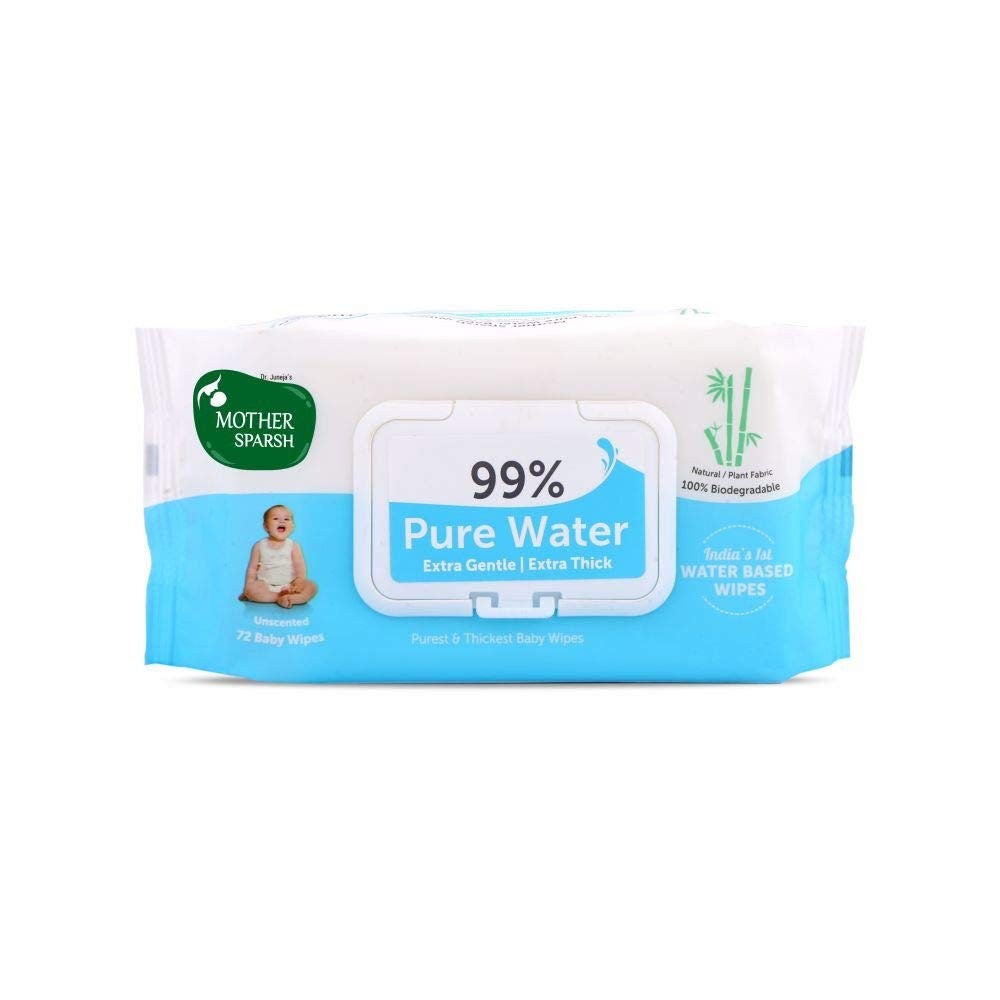 Mother Sparsh 99% Water Wipes - 72pcs
