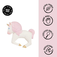 Load image into Gallery viewer, Unicorn Natural Rubber Teether
