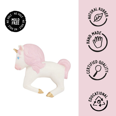 Unicorn Natural Rubber Teether