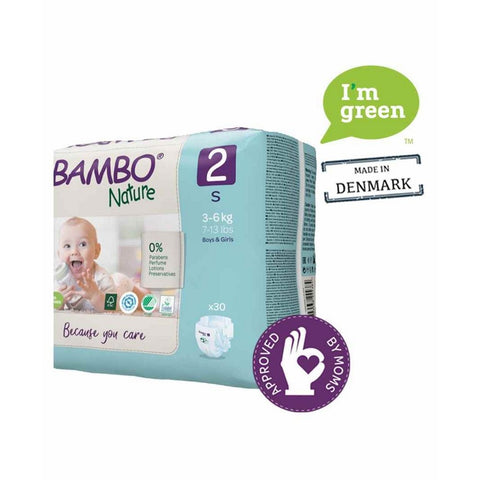 Size 2 Bambo Nature Diaper - 30 Pieces (3-6 kg)