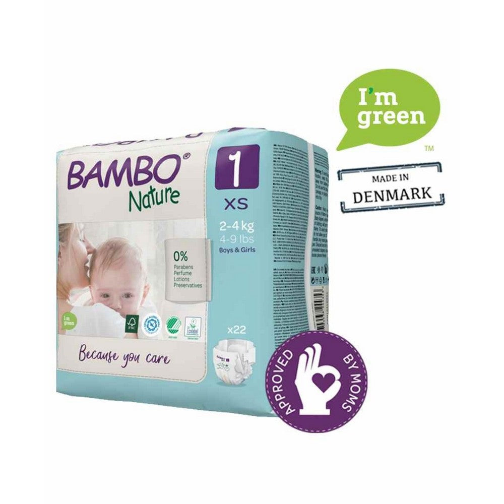 Size 1 Bambo Nature Diaper - 22 Pieces(2-4 kg)