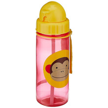 Load image into Gallery viewer, Monkey Zoo Straw Kids Water Bottle

