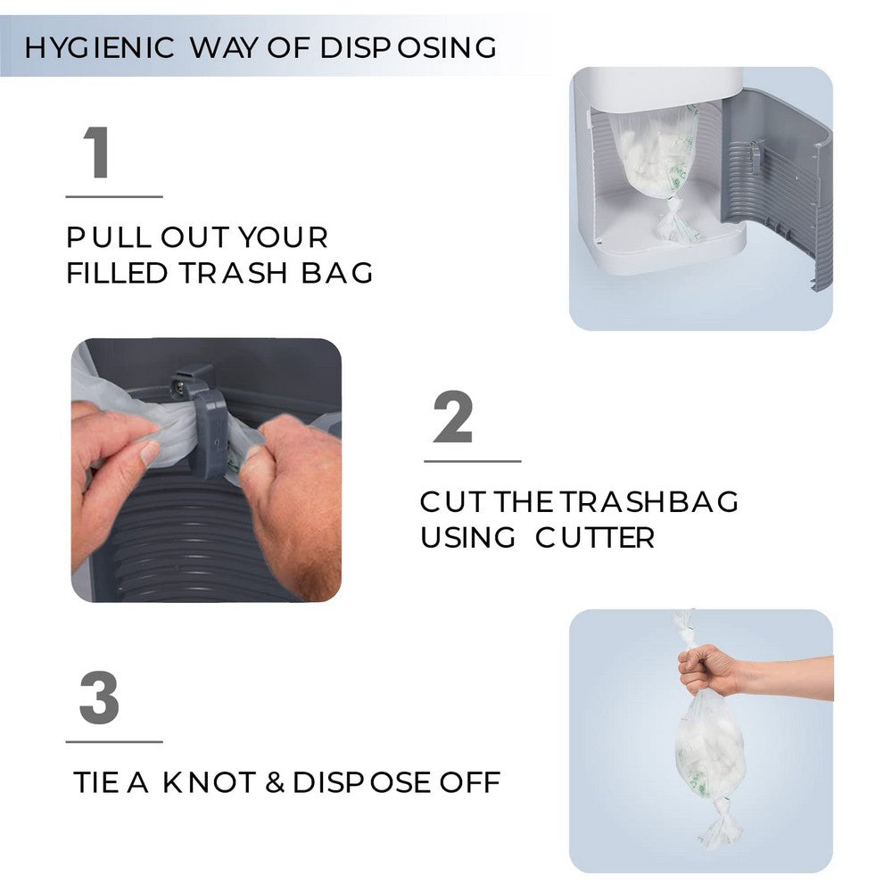 Grey Hygo Diaper Bin