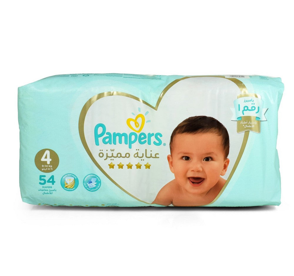Size 4 Pampers Premium Care Diapers- 54 Pieces (9-14kg)