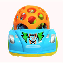 Load image into Gallery viewer, Blue Racing Car Shaped Rattle
