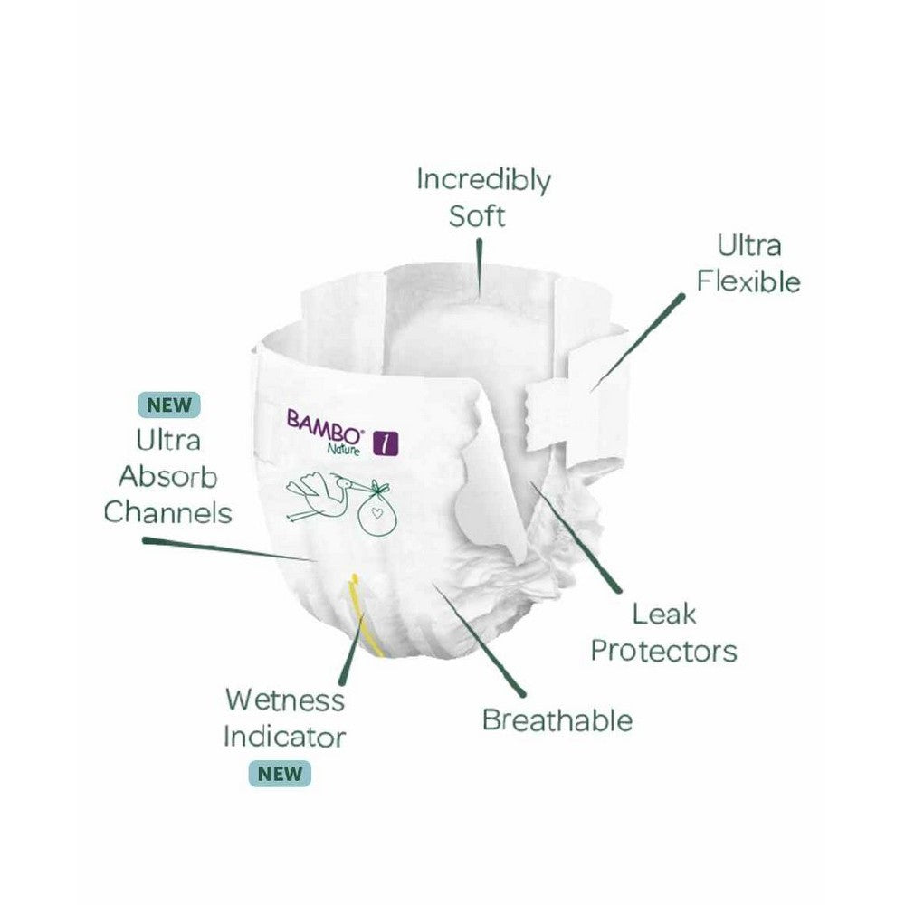 Size 1 Bambo Nature Diaper - 22 Pieces(2-4 kg)